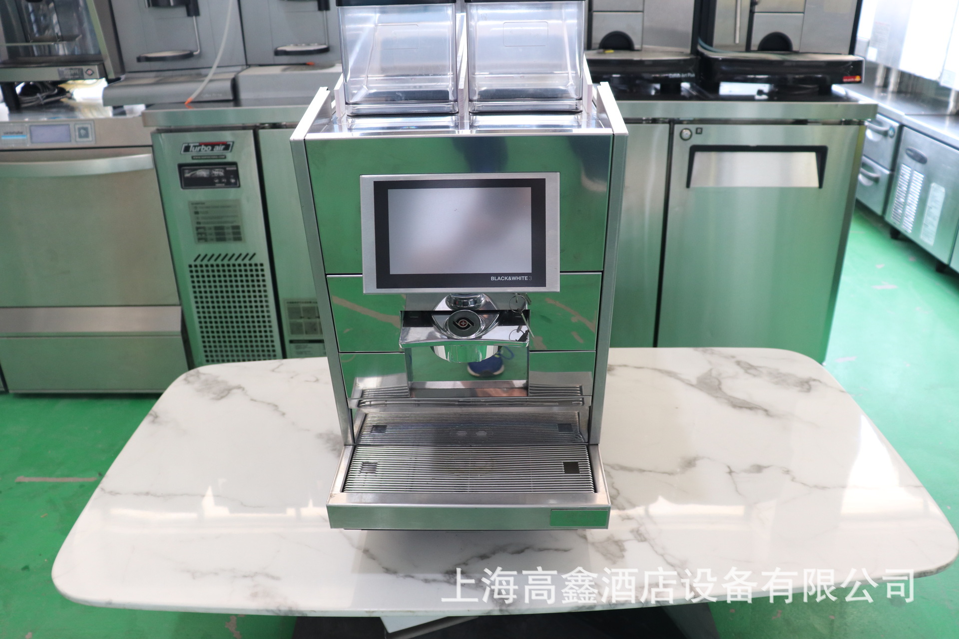 二手thermoplan全自动咖啡机bw3cbtm2ut黑白全自动咖啡机