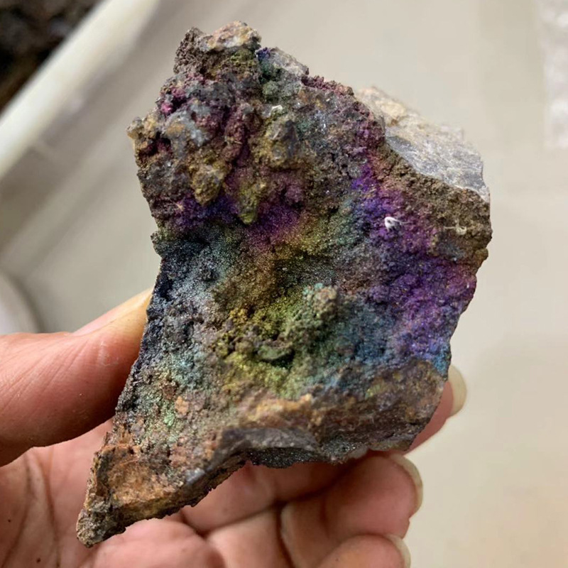 紫铜矿矿物晶体 奇石原石工艺品礼品 收藏观赏石