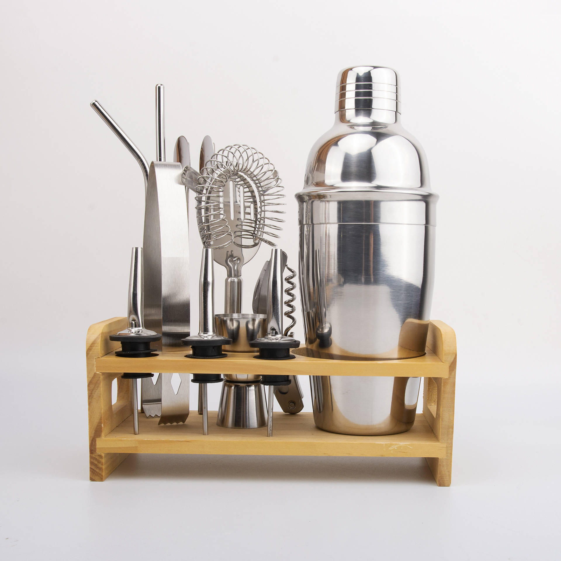 不锈钢调酒器 调酒工具套装 酒吧工具 13件套 鸡尾酒摇酒壶