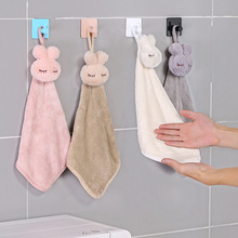 优系 擦手巾挂式卡通可爱擦手布厨房卫生间吸水加厚不易掉毛抹布