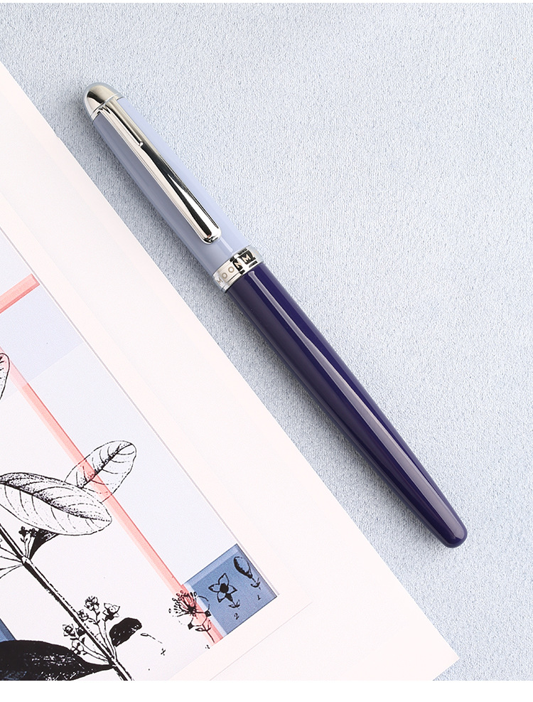 moonman末匠青春纪亮面彩色钢笔金属明尖成人学生书法练字笔钢笔