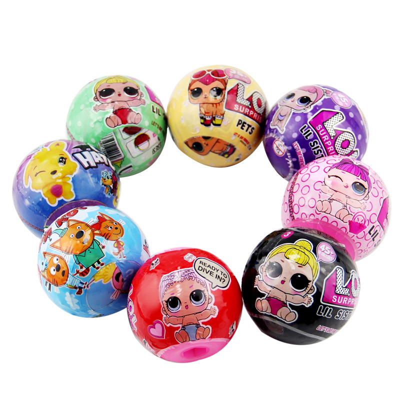 70mm混装圆形扭蛋 5元扭蛋机玩具蛋 神奇水龙头游戏机用7cm礼品球