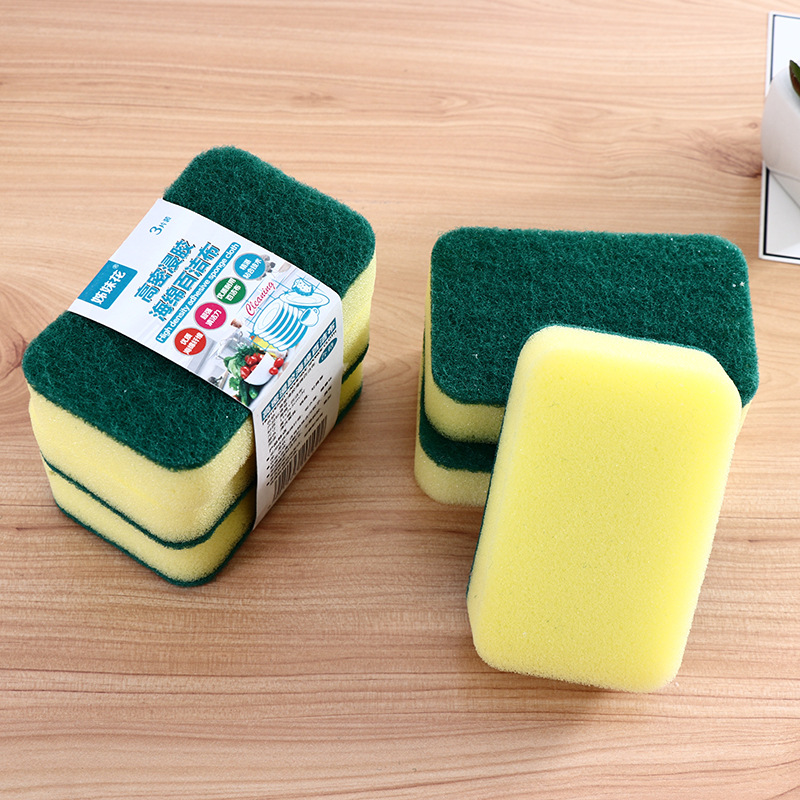 Magic Spong Mop Scouring Pad Kitchen Cleaning Cleaning Brush Bowl Dishwashing Nano Rag 3-Piece Wipe