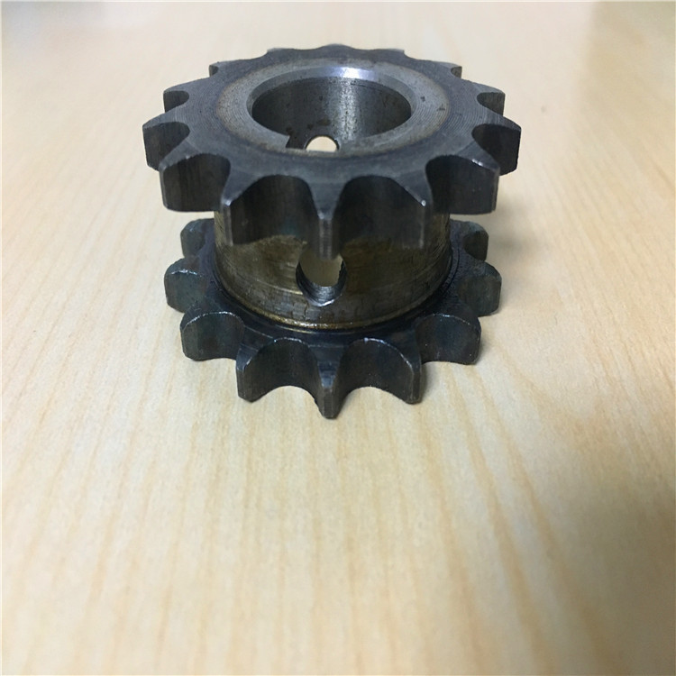 双排小链轮 双排带台阶链轮 平面双排小链轮定制 2分3分4分小链轮