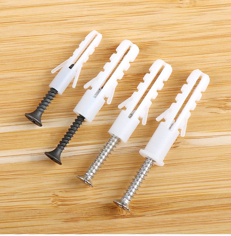 不锈钢膨胀螺丝钉墙上冷轧镀锌膨胀螺丝白色塑料膨胀管厂家直销