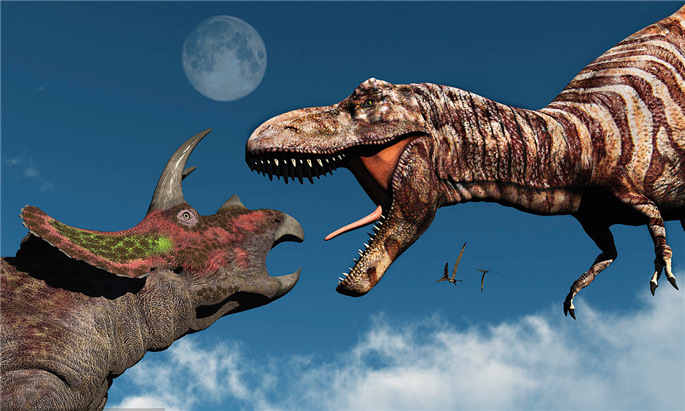 史前食草动物的绝地反击,三角龙是否可以打倒霸王龙?