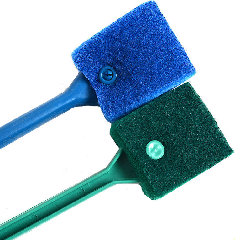 鱼缸清洁刷长柄水族玻璃清洁工具鱼缸擦加长鱼缸清洁设备鱼缸棉刷