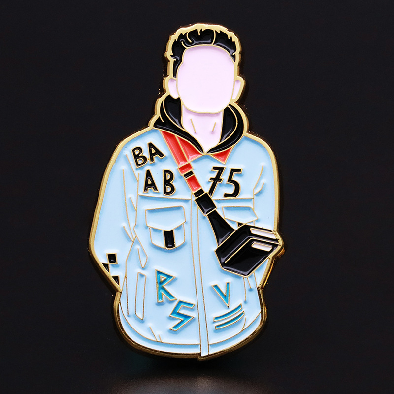 厂家供应偶像明星周边金属徽章定制 粉丝演唱会应援会胸牌定做