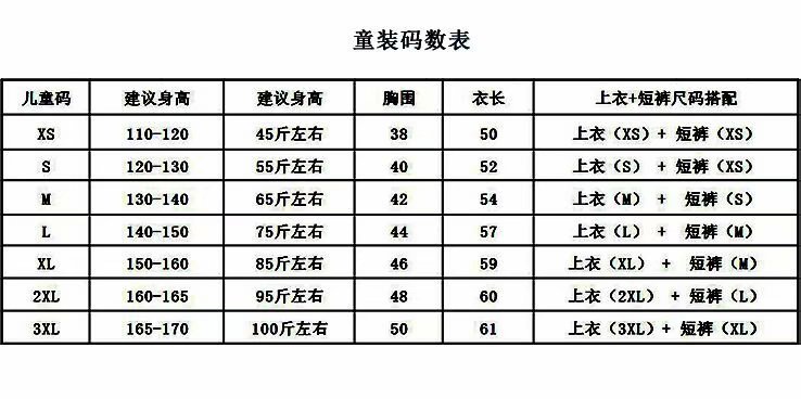 童装码数尺寸对照表图片