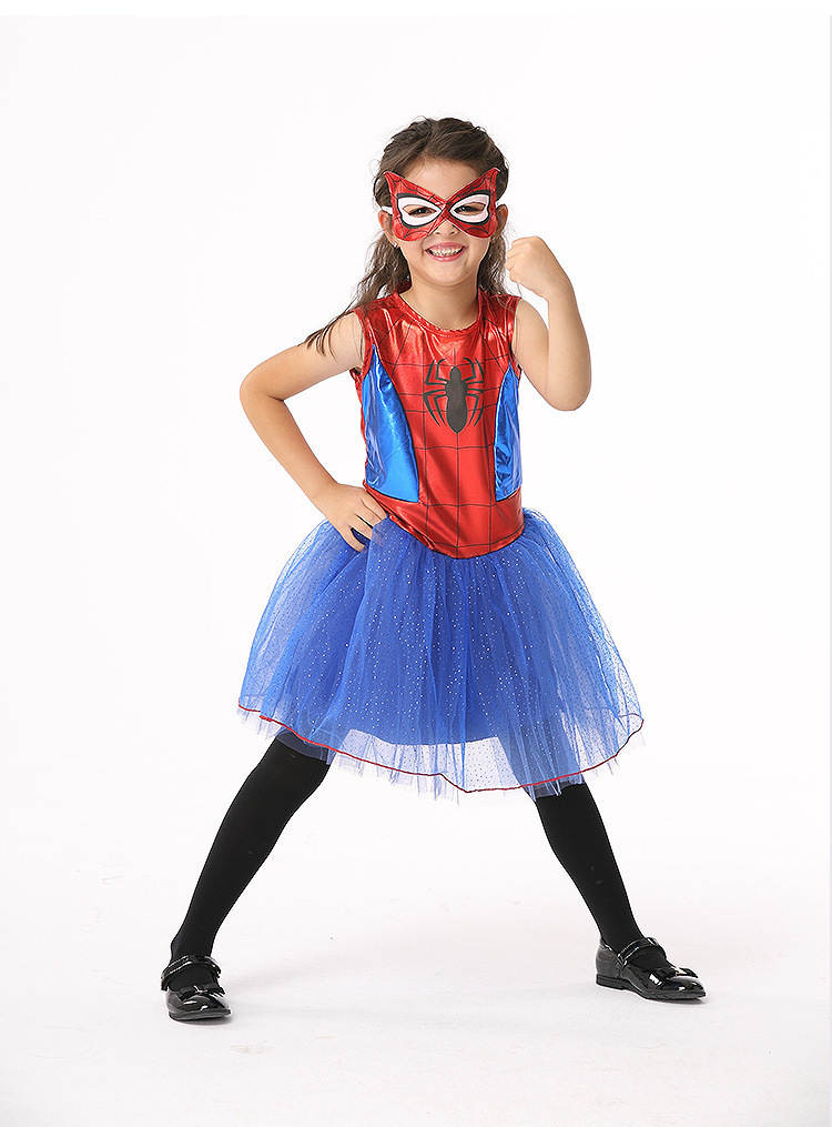 万圣节儿童节cos儿童蜘蛛服装 女童cosplay动漫服装扮演蜘蛛服