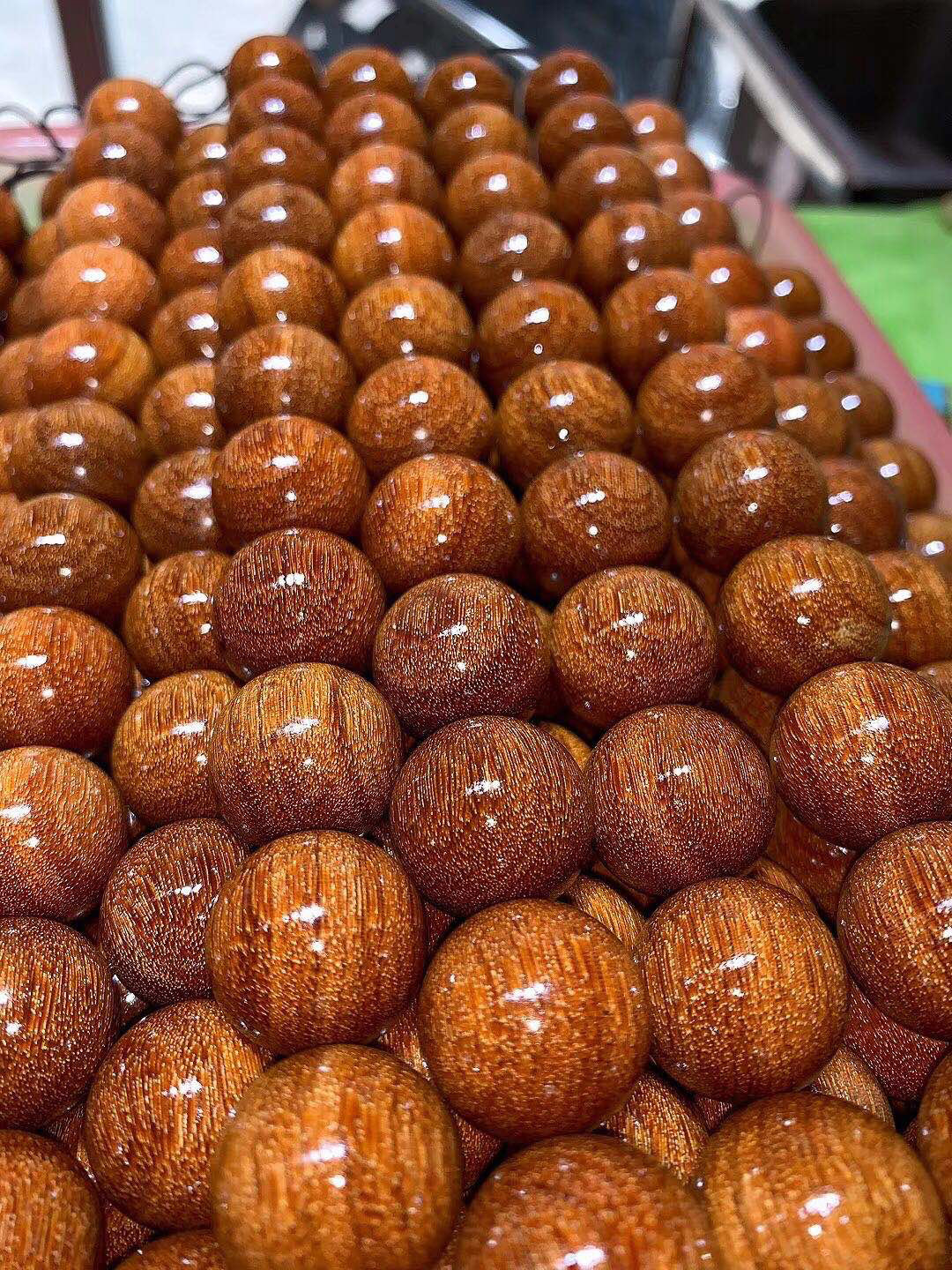 黄金小叶紫檀360度爆满真金星佛珠手串 尼泊尔紫檀沉水级爆满金星