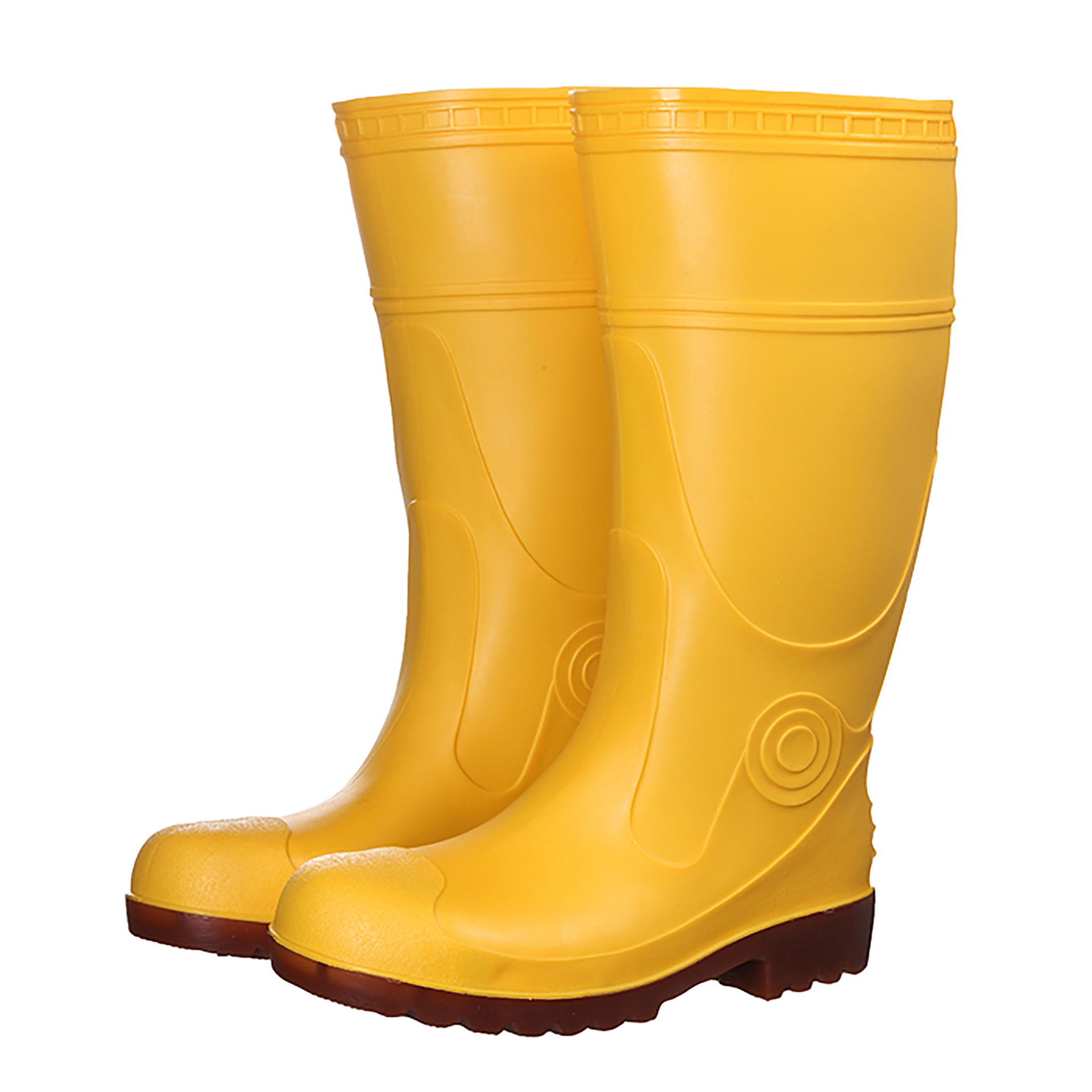 金橡工业水鞋 耐油耐酸碱劳保胶鞋 安全高筒雨靴男防砸工矿雨鞋