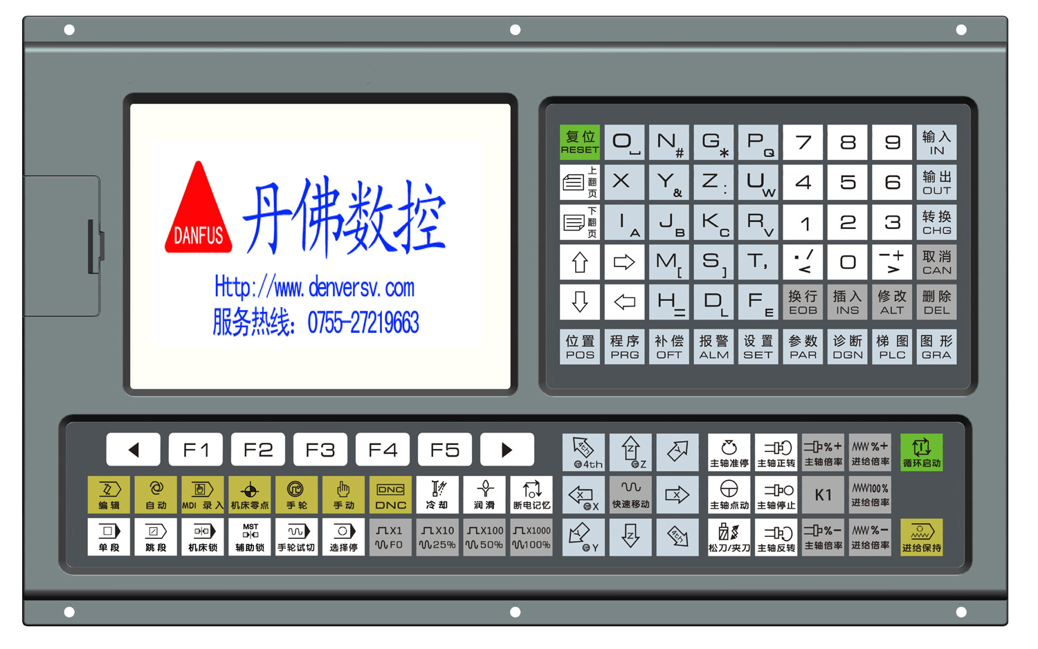 数控机床操作面板广数沈阳机床发那科数控车床操作面板
