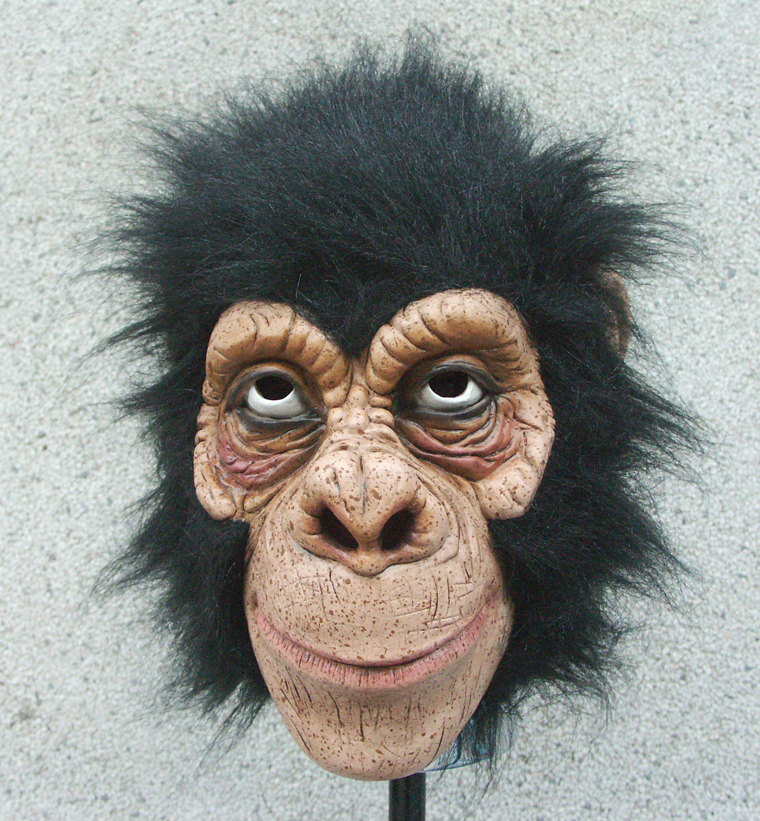 万圣节橡胶头套动物面罩猩猩面具鬼屋密室面具搞怪面具