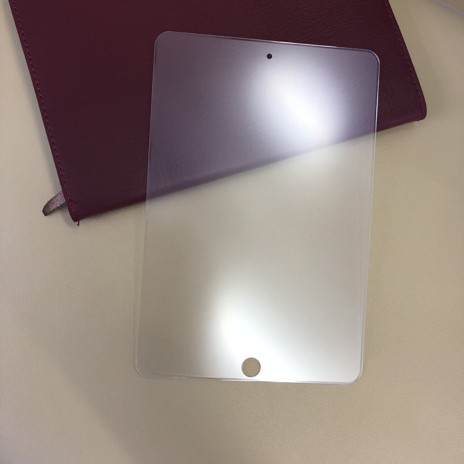 9寸平板磨砂钢化膜 ipad pro/air磨砂带亮边