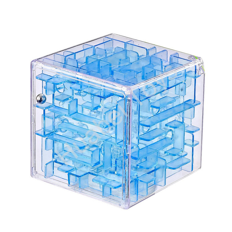 儿童益智成人解压学生闯关玩具3d六面立体走珠智力透明迷宫