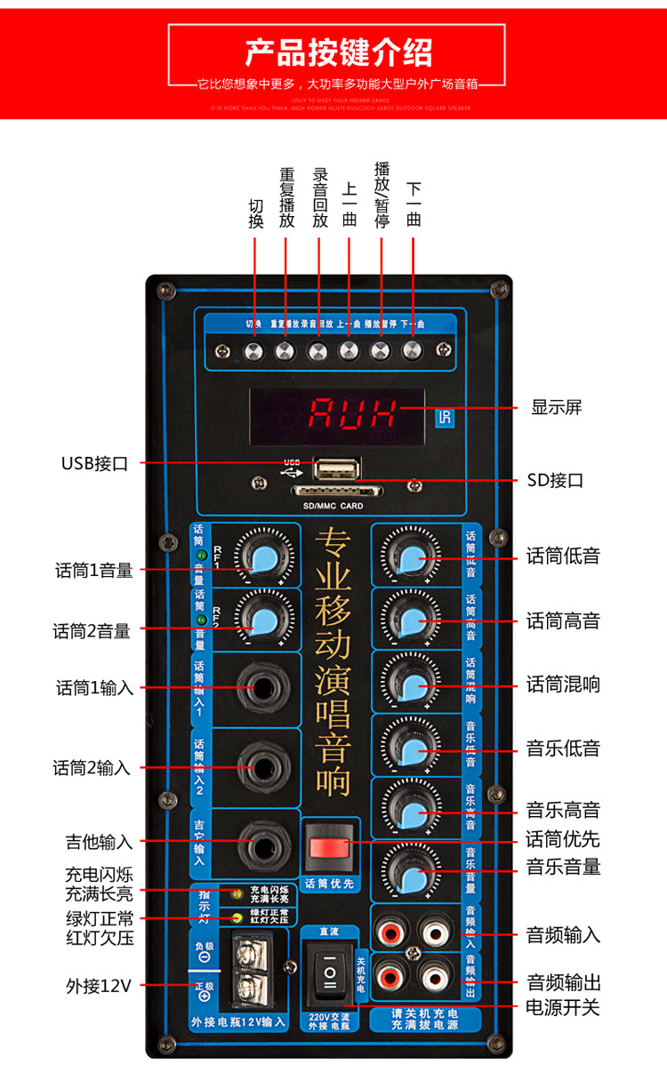 四川批发广场舞曼龙音响m708 m710 m712 m715网红便携式蓝牙音箱