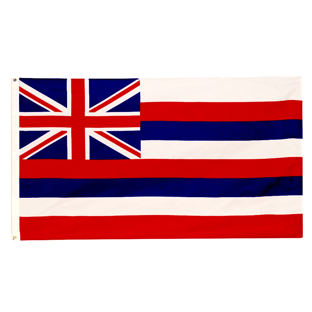 跨境大卖专供 90x150cm双线卷边 美国联邦州旗 夏威夷州旗 hawaii