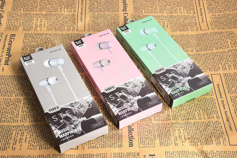 奥力科605耳机 重低音入耳式智能通用手机耳机适用于苹果有线耳塞