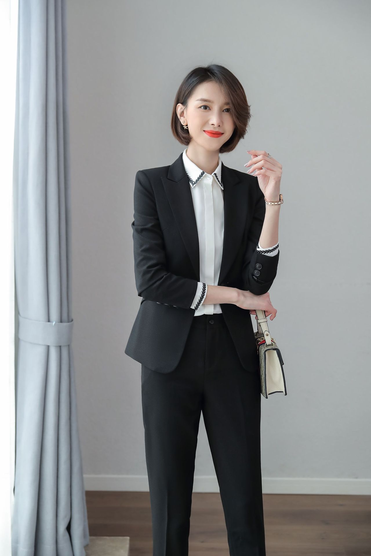 职业装女秋季裙套装高档酒店销售经理白领女式商务西装订制工作服