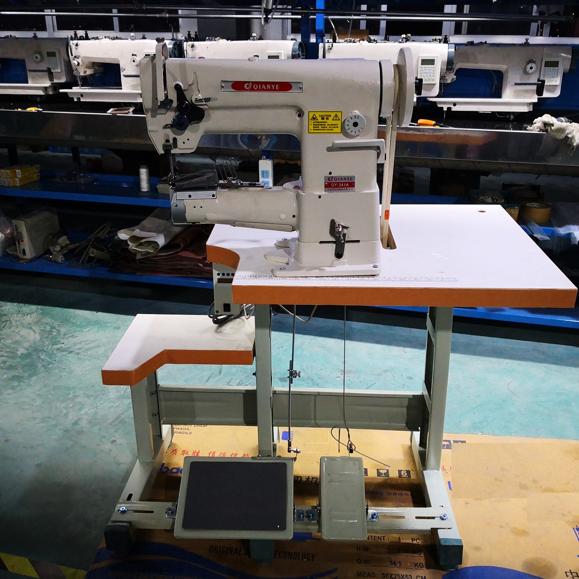 汽车脚垫包边机 441布鞋上鞋底机 341皮革筒式高头车工业缝纫机