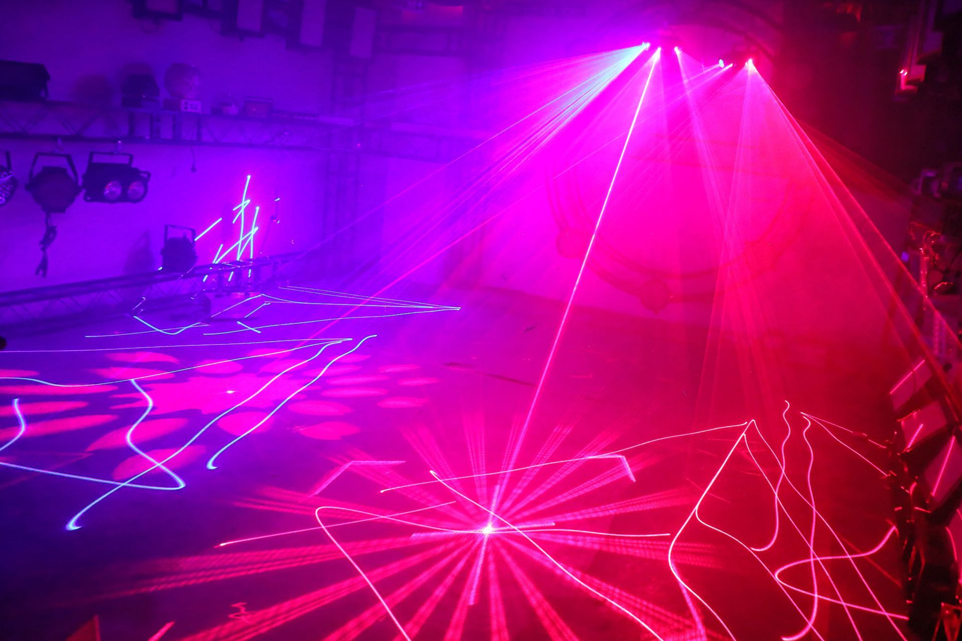 鑫开诚 双头扫描双图激光灯 全彩旋转酒吧ktv包房室内迪吧激光灯