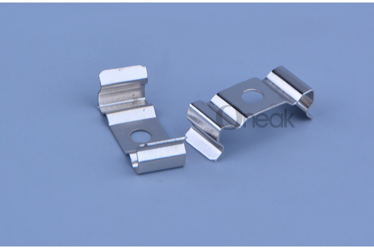 工厂定制灯具u型弹簧片 t4日光灯卡扣 一体化t4灯具支架挂板