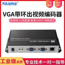 信特安E1001S带环出VGA高清视频编码器网络平台直播推流设备RTMP
