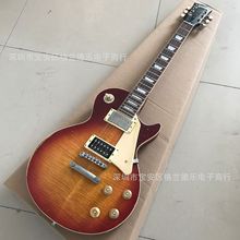 工厂生产批发custom LP吉普赛日落色复古电吉他 可改logo和代发货