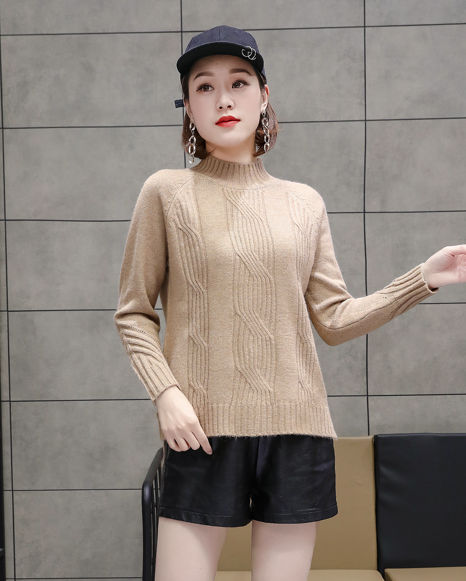 芯秋打底毛衫女士新款针织衫毛衣女春秋冬装女上衣慵懒厂家直销