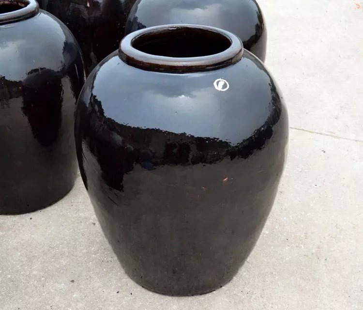 批发25公斤50斤土陶 黑釉酒缸 酒坛 发酵酒坛 酒缸 酒罐