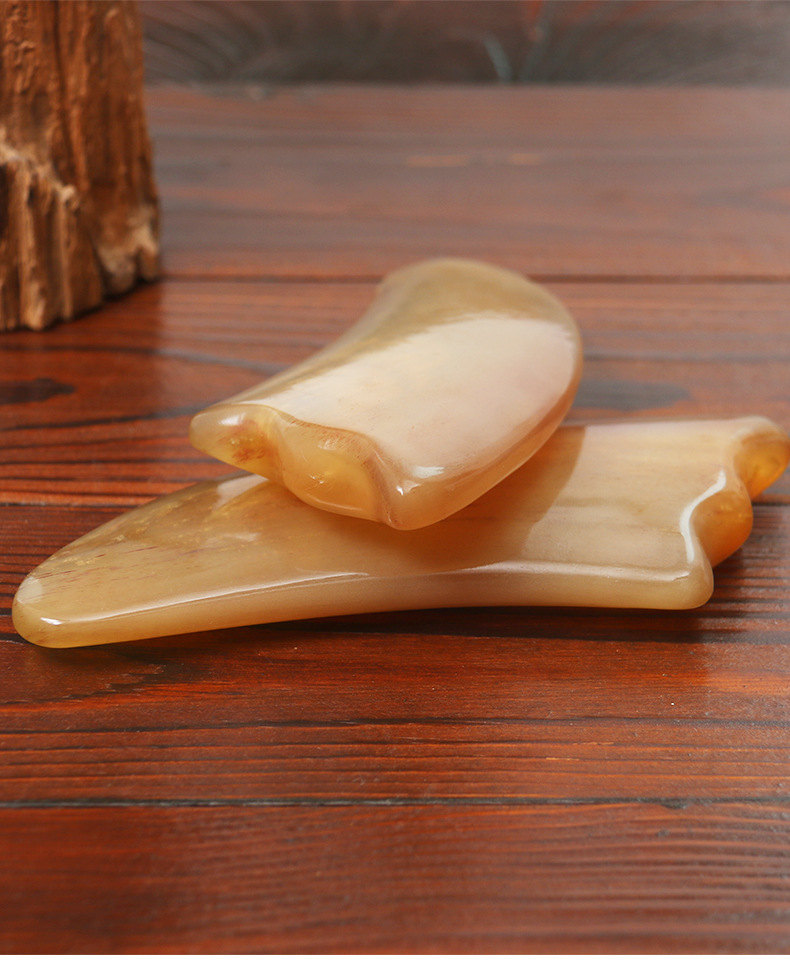 羊角刮痧板按摩板刮痧点穴按摩器羊角刮痧片