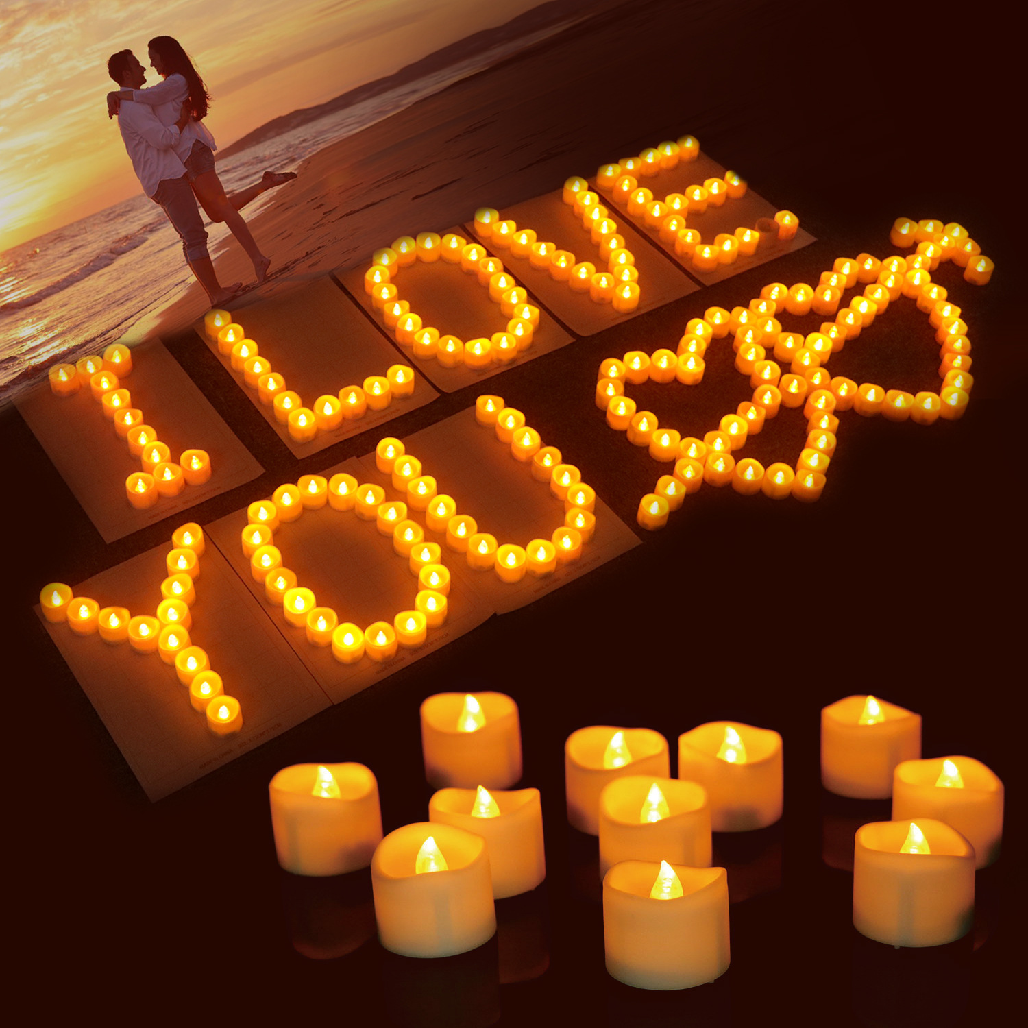 厂家批发数字蜡烛电子蜡烛摆字求婚表白蜡烛套餐浪漫婚礼生日蜡烛