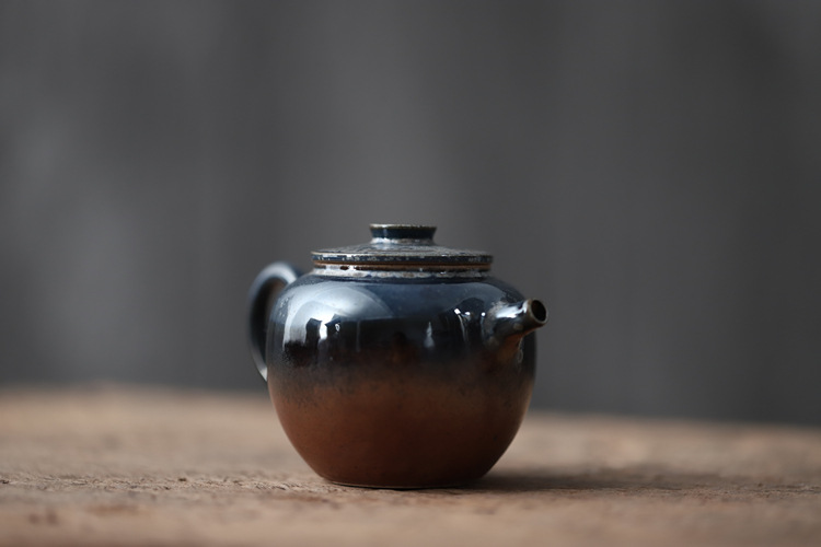 景德镇日式手工球孔茶壶主人壶高温窑变釉个人把玩壶茶壶