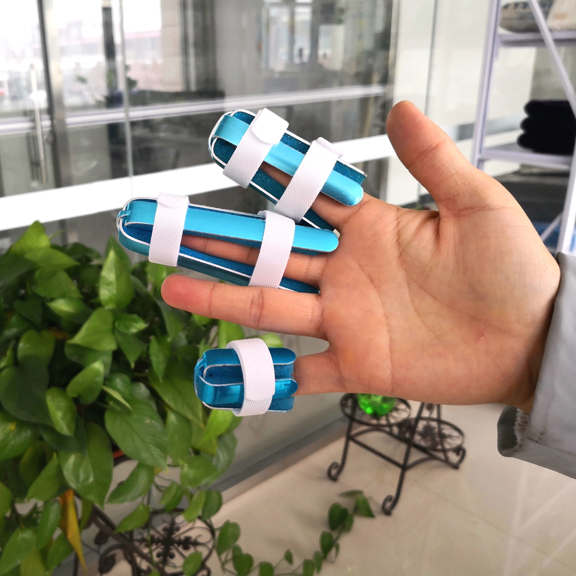 铝合金指骨托板/手指骨折固定夹板/手指骨挫伤固定夹板