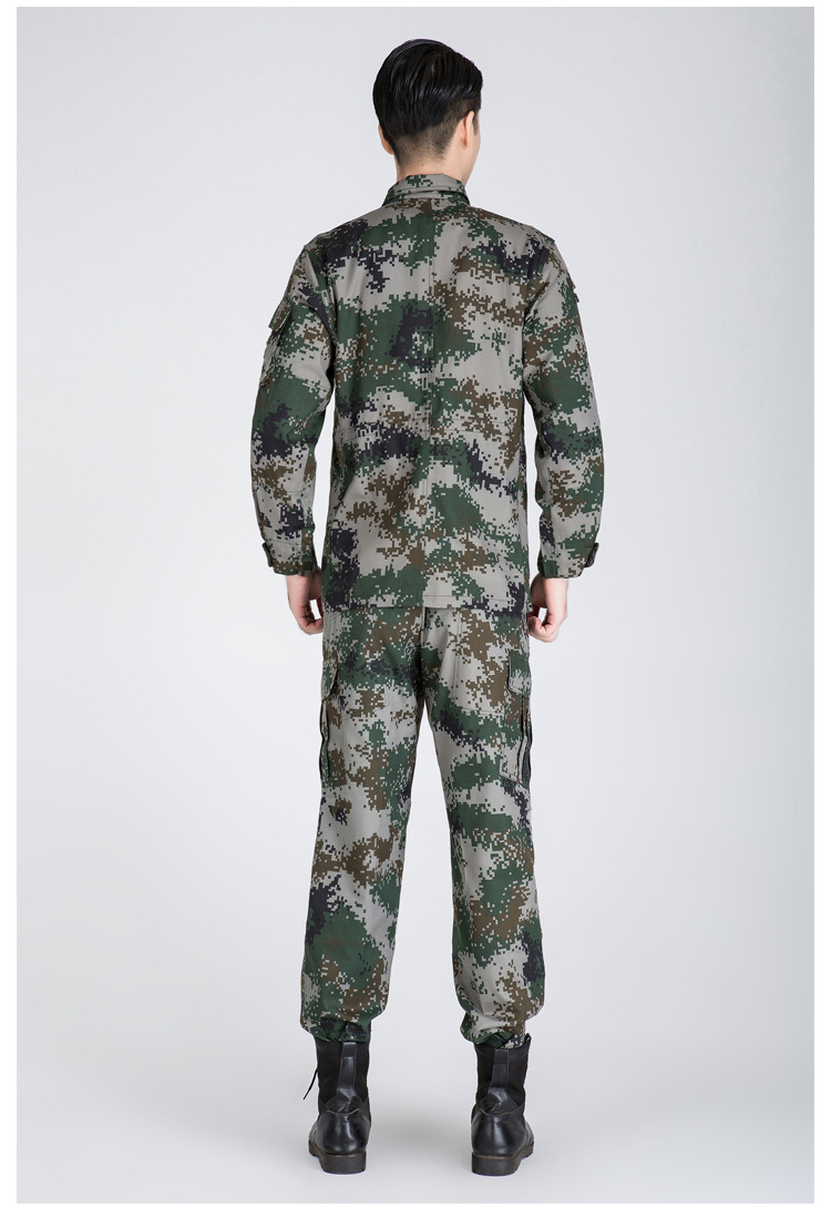 07式林地夏迷彩服套装男军训服丛林作训服大中学生民兵荒漠迷彩服