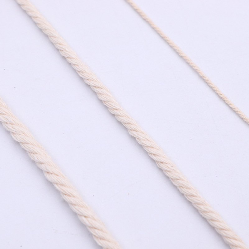 Cotton String Rope Weaving Tapestry Cotton Cord Woven Cotton String Cotton String Handmade DIY Hambroline Tag Rope