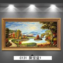 客厅装饰画大幅风景挂画山水欧式沙发背景墙画卧室油画厂家直销