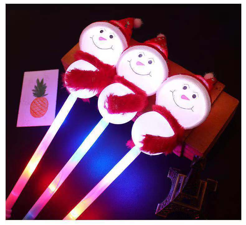 Christmas Snowman Glow Stick Light Stick Atmosphere Props Concert Light Stick Light Stick Christmas Gift Luminous Toys