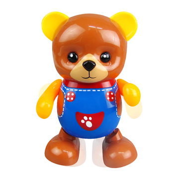 抖音网红同款会跳舞唱歌瞌睡熊电动灯光音乐玩具地摊热卖玩具批发