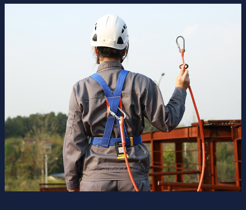 欣达安全带高空作业五点式户外施工耐磨爬杆保险带安全绳电工腰带