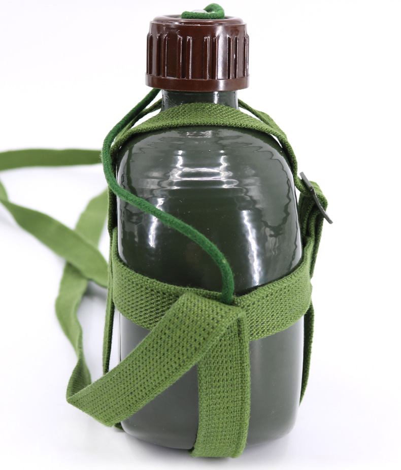 批发正品87老式扁水壶户外军壶铝制登山学生大容量军训水壶代发