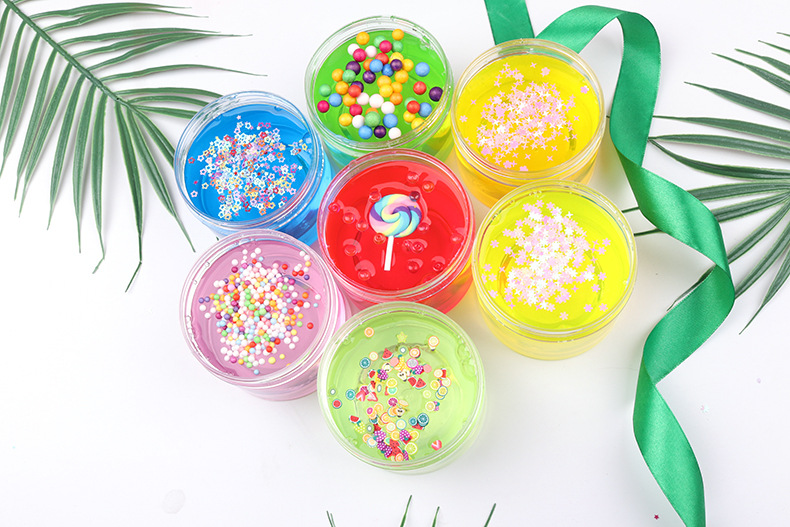 水晶泥 儿童环保橡皮彩泥 韩国史莱姆透明粘土玩具材料大容量批发