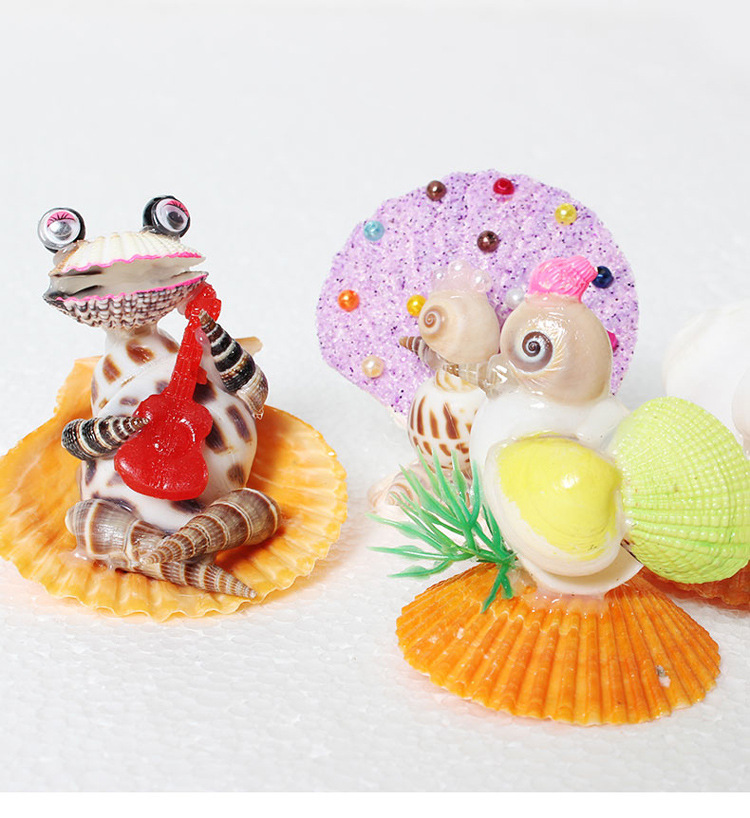 地摊夜市海螺贝壳小动物批发工艺品旅游区纪念品饰品店创意小摆件