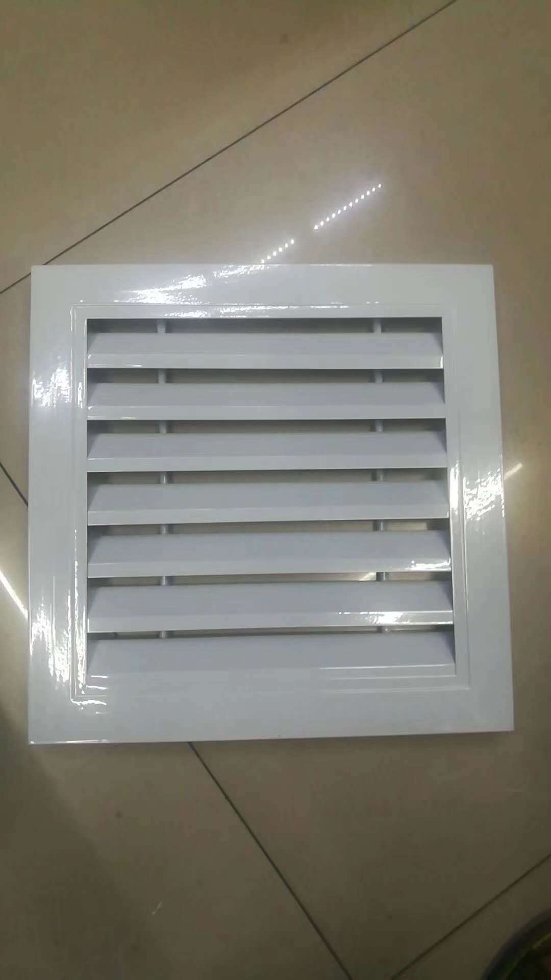 厂家直销铝合金双层百叶出风回风口定制 中央空调pvc送排风检修口