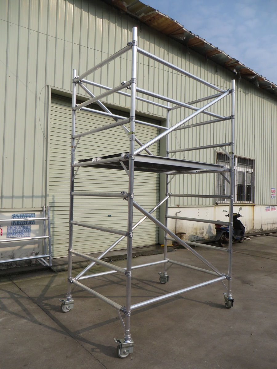 1米双宽直爬梯式铝合金快装脚手架 北京bmajsz-210a