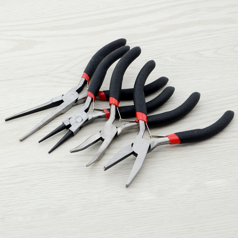 Factory Mini Pincette Pointed Pliers DIY Handmade Pliers Spring Pointed Pliers Wire Cutter Wholesale Flat-Nose Pliers