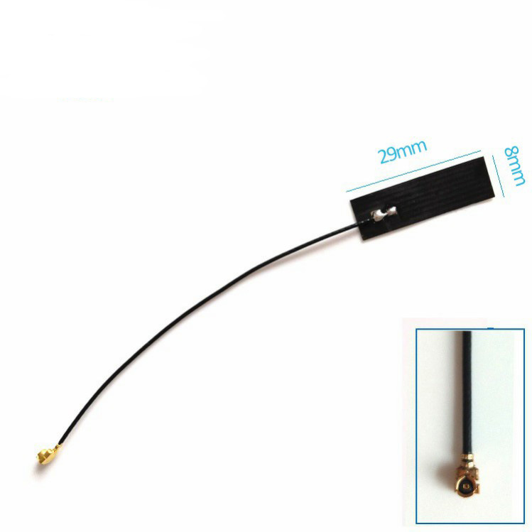 2dbi gsm/4g内置天线 29*8mm fpc天线 rf1.13线长100mm ipex端子