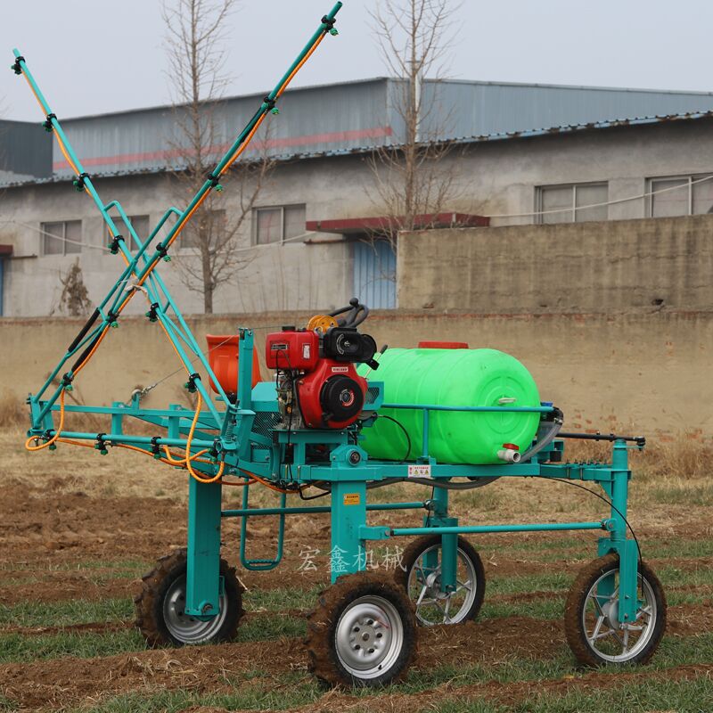 自走式四轮高架打药机 水稻田除虫喷药机 农田除草剂喷洒机图片