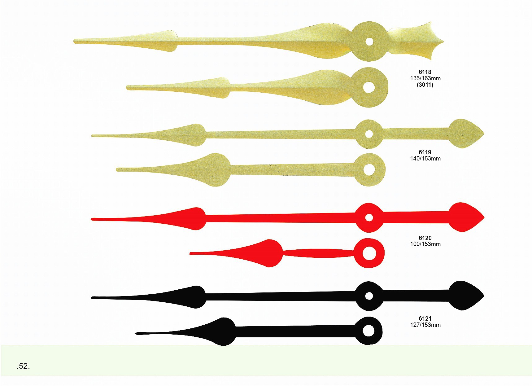 精工孔时分秒针挂钟diy指针机芯钟表五金钟针配件可独立包装普通